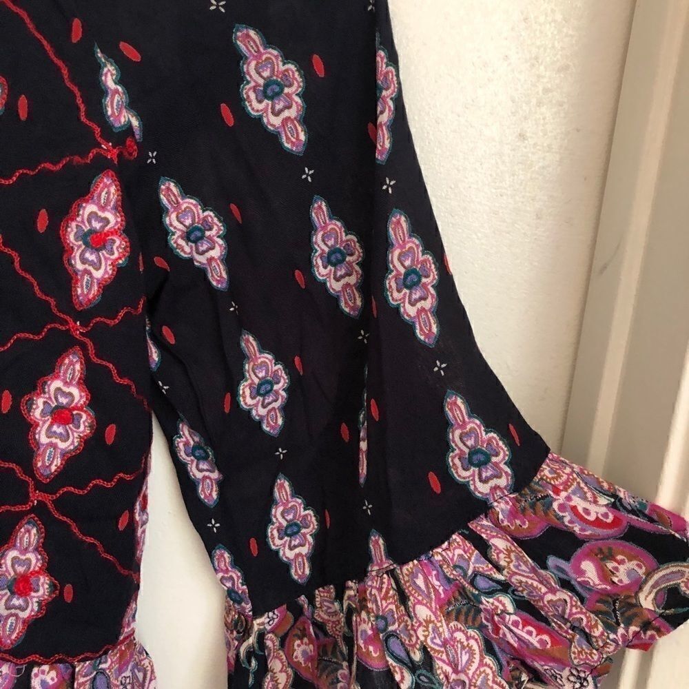 RAGA Alice Cropped Ruffle Cold Shoulder Top.Size M - Picture 9 of 12